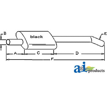 A-E4NN5230FA17M Muffler PN: E4NN5230FA17M