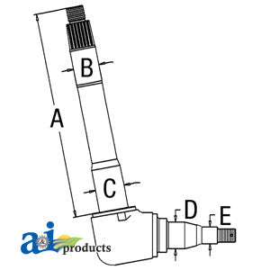 A-E9NN3105DB Spindle (RH/LH) PN: E9NN3105DB