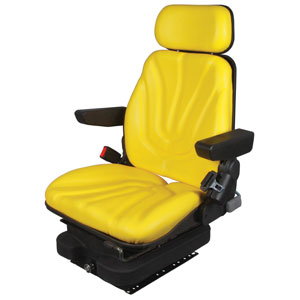 A-F10A4025 Seat, F10 Series, Low Pro Air Suspension, Yellow Vinyl PN: F10A4025