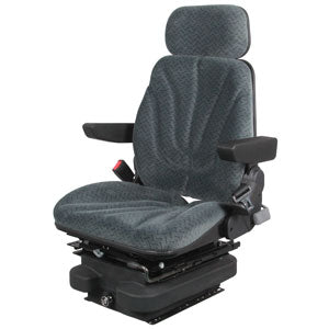 A-F10A4035 Seat, F10 Series w/ Isolator, Low Pro Air Suspension, Gray Cloth PN: F10A4035
