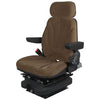 A-F10A4040 Seat, F10 Series w/ Isolator, Low Pro Air Suspension, Brown Checkered Cloth PN: F10A4040