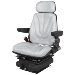 A-F10A4050 Seat, F10 Series w/ Isolator, Low Pro Air Suspension, Gray Vinyl PN: F10A4050