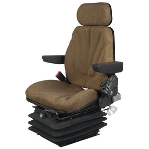 A-F10A6012 Seat, F10 Series, Air Suspension, Brown Cloth PN: F10A6012