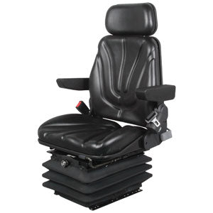 A-F10A6015 Seat, F10 Series, Air Suspension, Black Vinyl PN: F10A6015