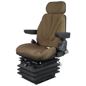 A-F10A6042 Seat, F10 Series w/ Isolator, Air Suspension, Brown Cloth PN: F10A6042