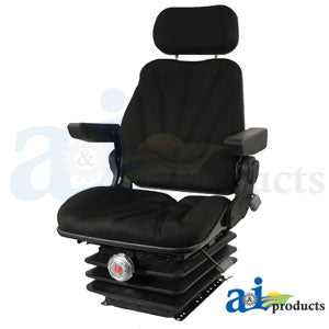 A-F10M240 Seat, F10 Series, Mechanical Suspension / Armrest / Headrest / Black Cloth PN: F10M240