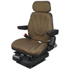 A-F10M4112 Seat, F10 Series, Low Pro Mechanical Suspension, Brown Cloth PN: F10M4112