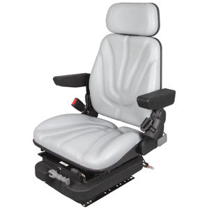 A-F10M4120 Seat, F10 Series, Low Pro Mechanical Suspension, Gray Vinyl PN: F10M4120