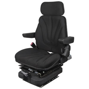 A-F10M4130 Seat, F10 Series w/ Isolator, Low Pro Mechanical Suspension, Black Cloth PN: F10M4130