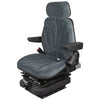 A-F10M4135 Seat, F10 Series w/ Isolator, Low Pro Mechanical Suspension, Gray Cloth PN: F10M4135