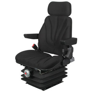 A-F10M6100 Seat, F10 Series, Mechanical Suspension, Black Cloth PN: F10M6100