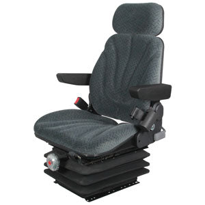 A-F10M6105 Seat, F10 Series, Mechanical Suspension, Gray Cloth PN: F10M6105