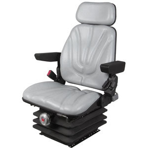 A-F10M6120 Seat, F10 Series, Mechanical Suspension, Gray Vinyl PN: F10M6120
