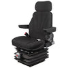 A-F10M6130 Seat, F10 Series w/ Isolator, Mechanical Suspension, Black Cloth PN: F10M6130