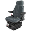 A-F10M6135 Seat, F10 Series w/ Isolator, Mechanical Suspension, Gray Cloth PN: F10M6135