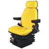 A-F10M6155 Seat, F10 Series w/ Isolator, Mechanical Suspension, Yellow Vinyl PN: F10M6155