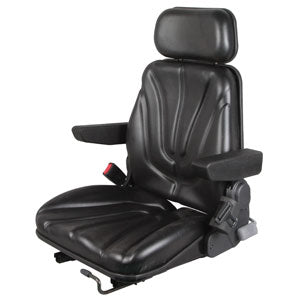 A-F10ST2000 F10 Series black vinyl seat / slide tracks / armrests / headrest / OPS / seat belt PN: F10ST2000