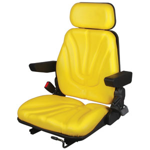A-F10ST2010 Seat, F10 Series, Slide Track, Yellow Vinyl PN: F10ST2010