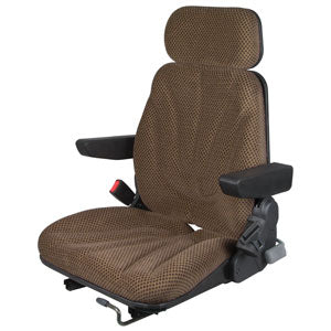 A-F10ST2025 Seat, F10 Series, Slide Track, Brown Checkered Cloth PN: F10ST2025