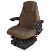 A-F20A5040 Seat, F20 Series w/ Isolator, Low Pro Air Suspension, Brown Checkered Cloth PN: F20A5040