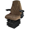 A-F20A7040 Seat, F20 Series w/ Isolator, Air Suspension, Brown Checkered Cloth PN: F20A7040