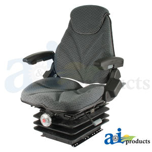 A-F20M255 Seat, F20 Series, Mechanical Suspension / Arm Rest / Head Rest / Gray Cloth PN: F20M255