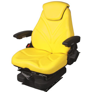 A-F20M5125 Seat, F20 Series, Low Pro Mechanical Suspension, Yellow Vinyl PN: F20M5125