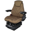 A-F20M5142 Seat, F20 Series w/ Isolator, Low Pro Mechanical Suspension, Brown Cloth PN: F20M5142