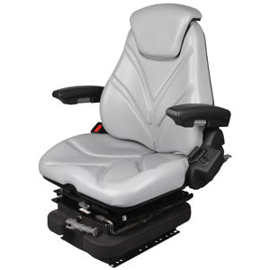 A-F20M5150 Seat, F20 Series w/ Isolator, Low Pro Mechanical Suspension, Gray Vinyl PN: F20M5150