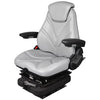 A-F20M5150 Seat, F20 Series w/ Isolator, Low Pro Mechanical Suspension, Gray Vinyl PN: F20M5150