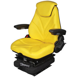 A-F20M5155 Seat, F20 Series w/ Isolator, Low Pro Mechanical Suspension, Yellow Vinyl PN: F20M5155