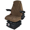 A-F20M7140 Seat, F20 Series w/ Isolator, Mechanical Suspension, Brown Checkered Cloth PN: F20M7140