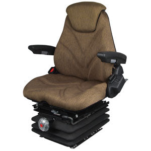 A-F20M7142 Seat, F20 Series w/ Isolator, Mechanical Suspension, Brown Cloth PN: F20M7142