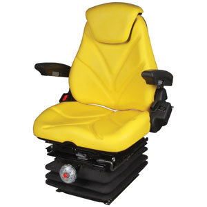 A-F20M7155 Seat, F20 Series w/ Isolator, Mechanical Suspension, Yellow Vinyl PN: F20M7155