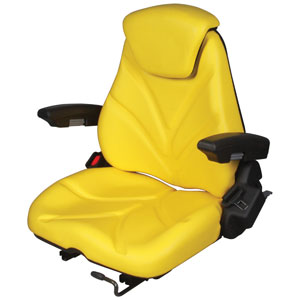 A-F20ST3010 Seat, F20 Series, Slide Track, Yellow Vinyl PN: F20ST3010