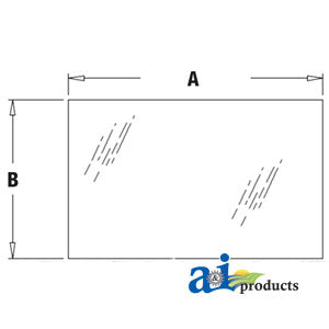 A-F44630 Glass, Rear, Lower PN: F44630