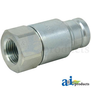 A-FF-502-8FP-P Flat Hydraulic Coupler Plug, Male, 1/2