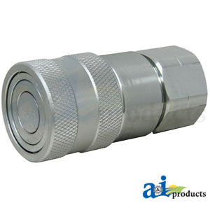 A-FF5018FP-A Flat Hydraulic Coupler Socket, Female, 1/2