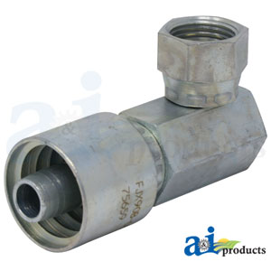 A-FJX90B-08-08-W (HW-FJX90B) Female JIC 37∩┐╜ - Swivel - 90∩┐╜ Elbow Block PN: FJX90B-08-08-W