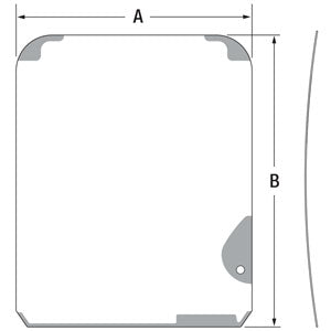 A-FYA00018907 Glass, Cab, Upper Front PN: FYA00018907