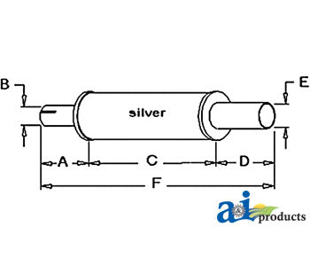 A-G45703 Muffler PN: G45703