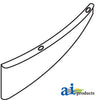 A-H150404 Deflector, Straw Chopper, Inner, LH, Wide Spread PN: H150404