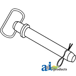 A-HPL100 Hitch Pin, Machined, 3/8