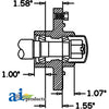 A-HS276066 Hub & Spindle Assy. (6 Bolt) PN: HS276066