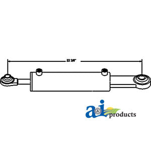 A-TLH004 Hydraulic Top Link Cylinder (Cat I Rod/Cat II Base) (3