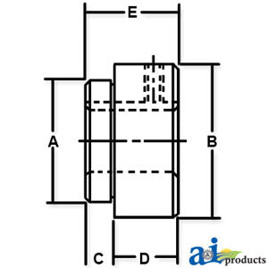 A-SBW1-18X6 W HUB 1 1/8,6 SP BORE PN: SBW1-18X6
