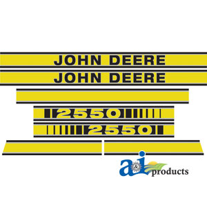 A-JD2550 Hood Decal PN: JD2550