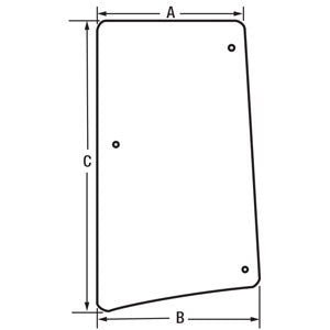 A-L213352 Glass, LH Side Window PN: L213352