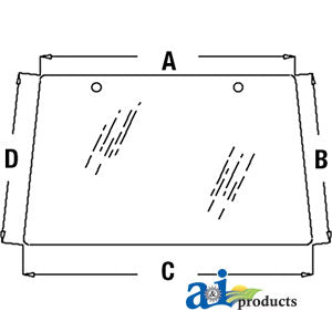 A-L78733 Glass, Windshield, Front - Non-Tiltable PN: L78733
