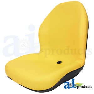 A-LGT125YL Seat, Lawn & Garden, UTV, Tractor, Skidsteer, Yellow Vinyl PN: LGT125YL
